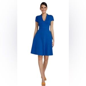 NY & Company Elegant Blue Women's Fit&Flare Flare Dress sz M
